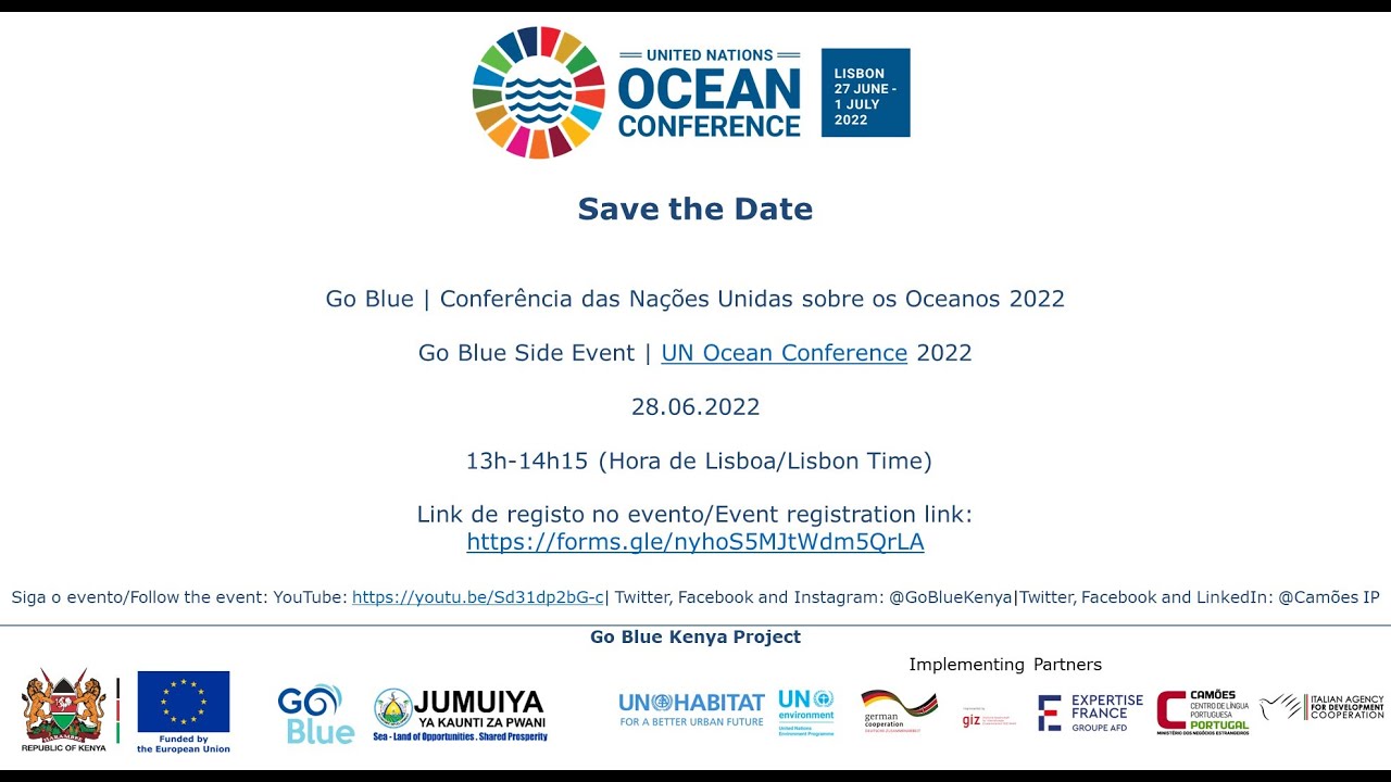 Embedded thumbnail for Recorded- Go Blue Kenya Side Event at the UN Ocean Conference 2022